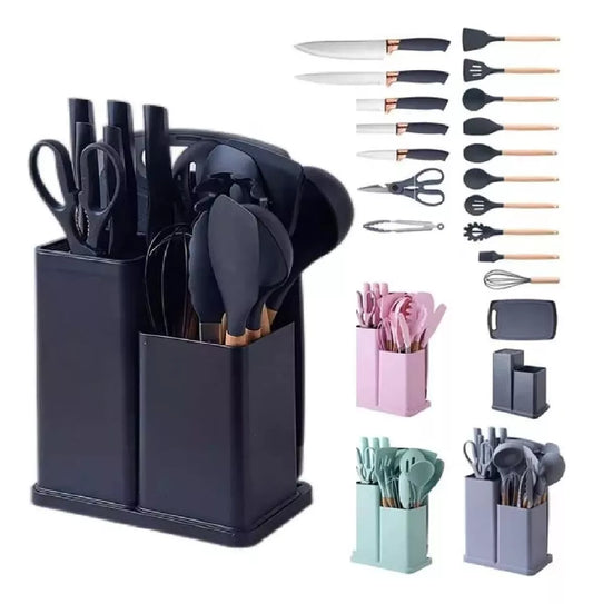 Set Juego 19 Pcs Utensilios Cocina Hogar